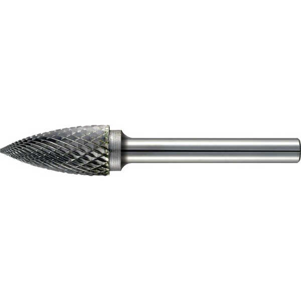 Alpen TC Rotary Burr 12mm Arc Pointed Nose for Hard Metals