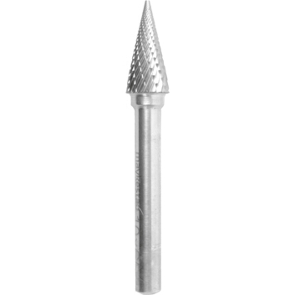 Alpen TC Rotary Burr 10mm Conical Pointed Nose for Hard Metals