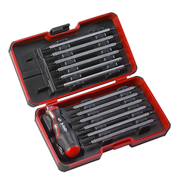 Felo Smart Set 13Pcs 48 In 1 Screwdriver T- Handle In Strongbox 1/4″