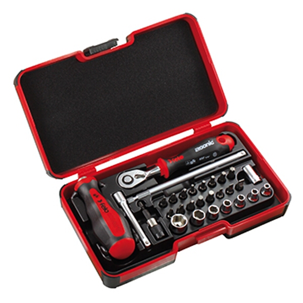 Felo 060 Smart Ii RaTCh. Set 29Pc Bit/Sock. 1/4″ Strongbox