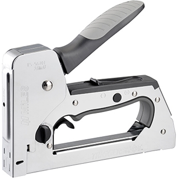 Miles Staple Gun Metal Body 18G Brad 12-14mm/Hl Pin 14mm/ Stap T50 6-14mm