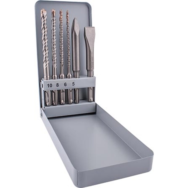 Alpen SDS Plus Mixed Set 5 6 8 10mm/160 Chisel Flat 20 X 140