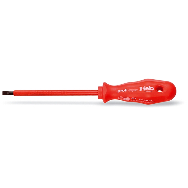 Felo 613 Sl2.5X0.4X75 ScrewDriver Profi Super Insulated VDE