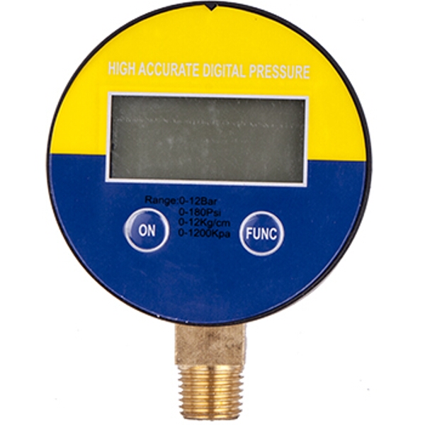 GAV Pressure Gauge 63mm 1/4 Lower Digital