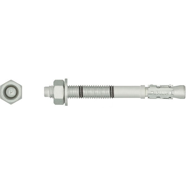 Rawlplug Throughbolt 20X125X5mm Zinc Flake 25  – Box