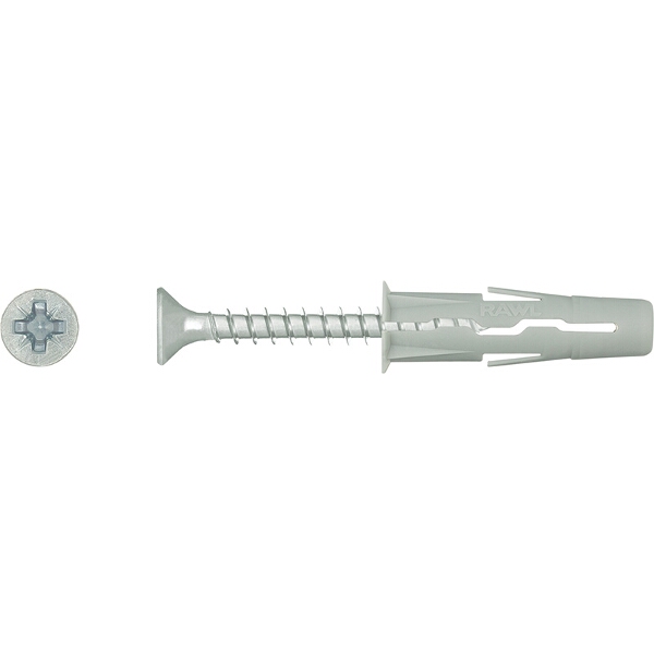 Rawlplug Universal Plug With Screw 6X28mm 36 Per Bag