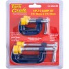 Tork Craft Clamp C – Type 4Pcs Set Kit 2 X 25 & 50mm Tork Craft Clamp C – Type 4Pcs Set Kit 2 X 25 & 50mm
