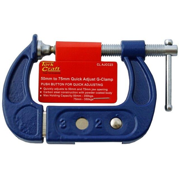 Tork Craft Clamp G Quick Adjust 50mm – 75mm