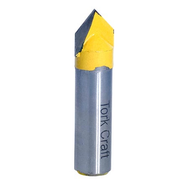 Tork Craft Router Bit V Groove 90 Degree 5/8″