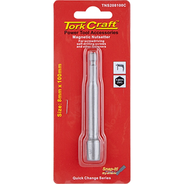 Tork Craft Nutsetter Magnetic 8mmx100mm 1/Card
