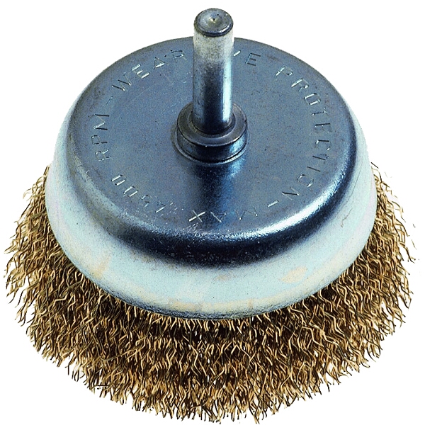 Tork Craft Wire Cup Brush 75mm X 6mm Shaft Blister