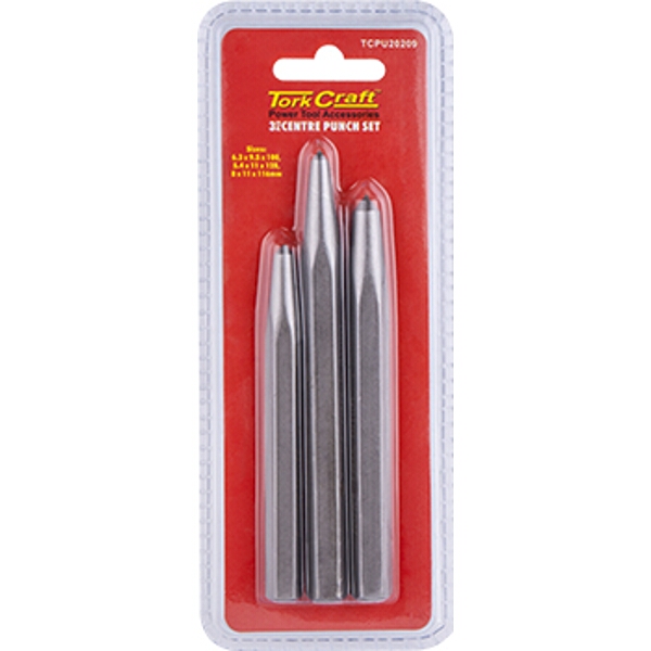 Tork Craft Tork Craft Center Punch Set 3Pc