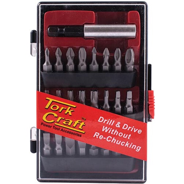 Tork Craft Insert Bit Set 19Pce With Screw Finder