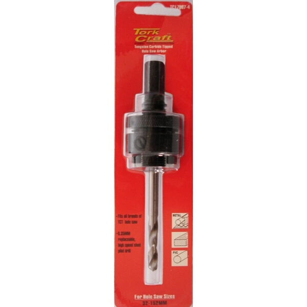 Tork Craft Mandrel TCT Hole Saw 7/16 32 – 152mm