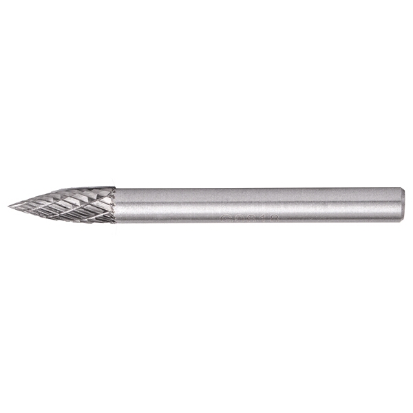 Tork Craft Rotary Burr Tungsten 6x18x6mm Conical Curve