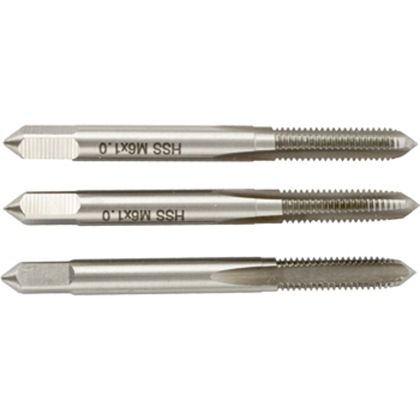 Tork Craft Taps HSS 6×1.00mm Iso 3/Pack