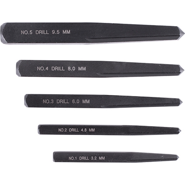 Tork Craft Square Screw Extractor Set 5 Piece