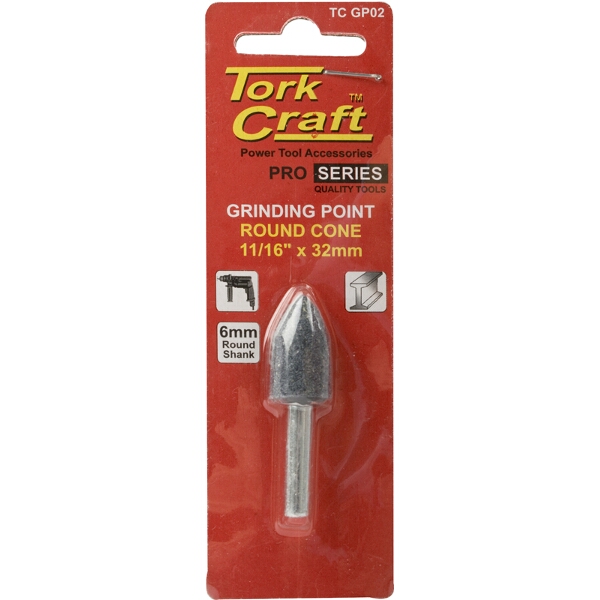 Tork Craft Grinding Point Round Cone