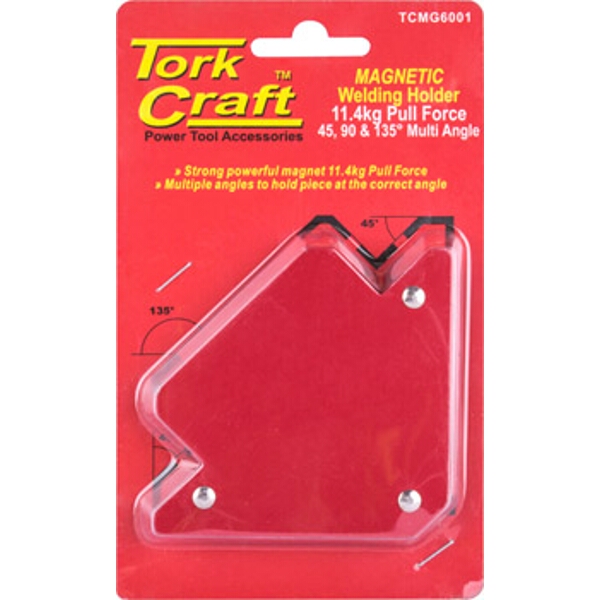 Tork Craft Magnetic Welding Holder 11.4Kg P/Force 45-90-135 Deg Multi Angle
