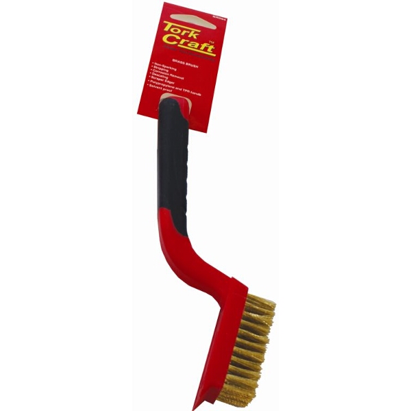 Tork Craft Soft Grip Wide Brass Stripper Brush 5 X 11 Row Tcw