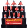 Tork Craft Router Bit Set 12Pc Plastic Box 1/4 Shank Tork Craft Router Bit Set 12Pc Plastic Box 1/4 Shank