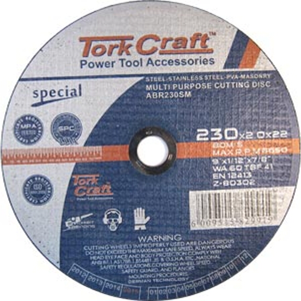 Tork Craft Cutting Disc Multi Purpose For Steel Ss Pva Stone
