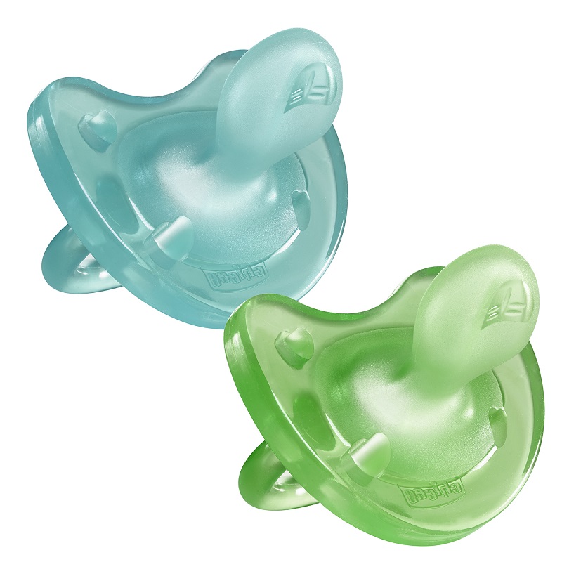 Chicco – Soother Physio Soft Silicone Soother – 6-12 Month – Set Of 2 – Blue