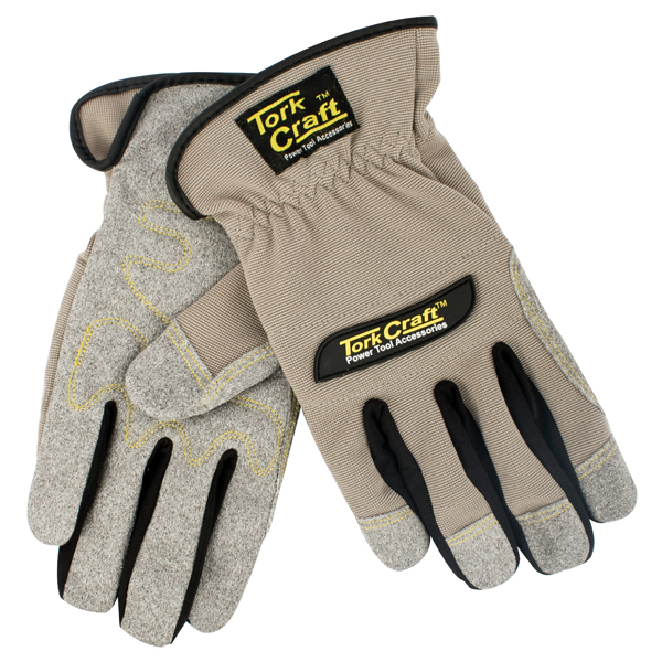 Tork Craft Mechanics Glove Synthetic Leather Palm Spandex Back – 2XL