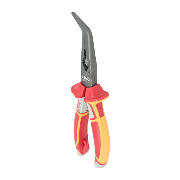 Felo Plier Long Nose Bent 205MM Insulated Vde