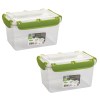 Container Clip Lock Green/Clear – 1300ml (Set of 2) Container Clip Lock Green/Clear – 1300ml (Set of 2)