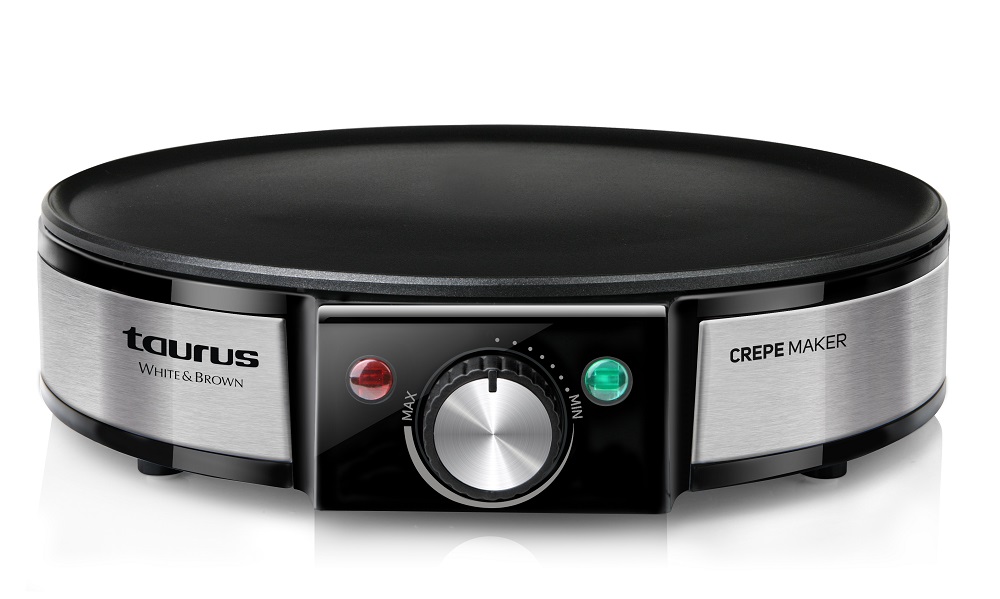 Taurus – Crepe Maker Stainless Steel Black 30cm – 1200W