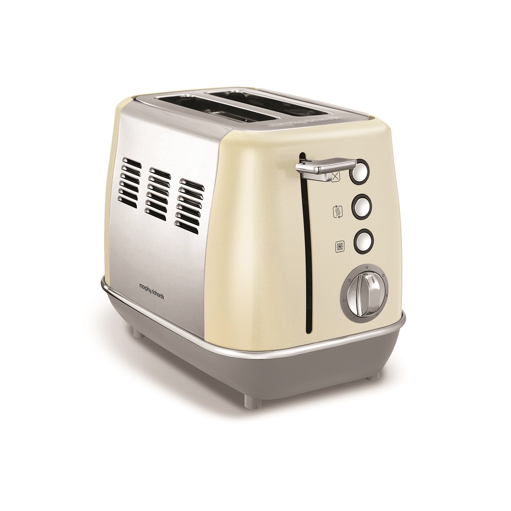 Morphy Richards – Toaster 2 Slice Stainless Steel Cream – 900W “Evoke”