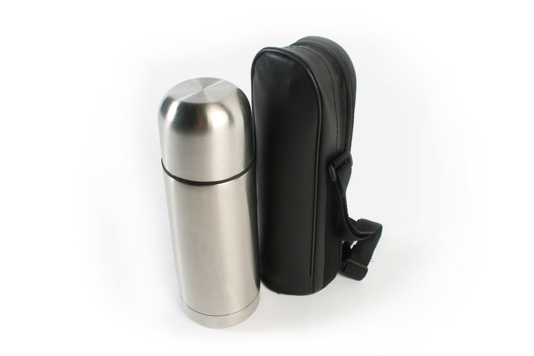 350ml Stainless Steel Vacuum Flask with Pouch