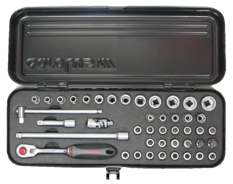 Carolus (by Gedore) 1/4″ Socket Set in Metal Casing- 44 Piece
