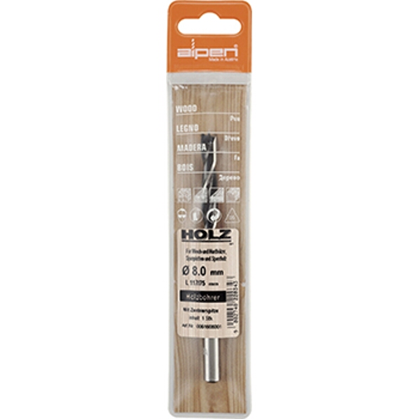 Alpen Wood Drill Bit 15 X 169mm
