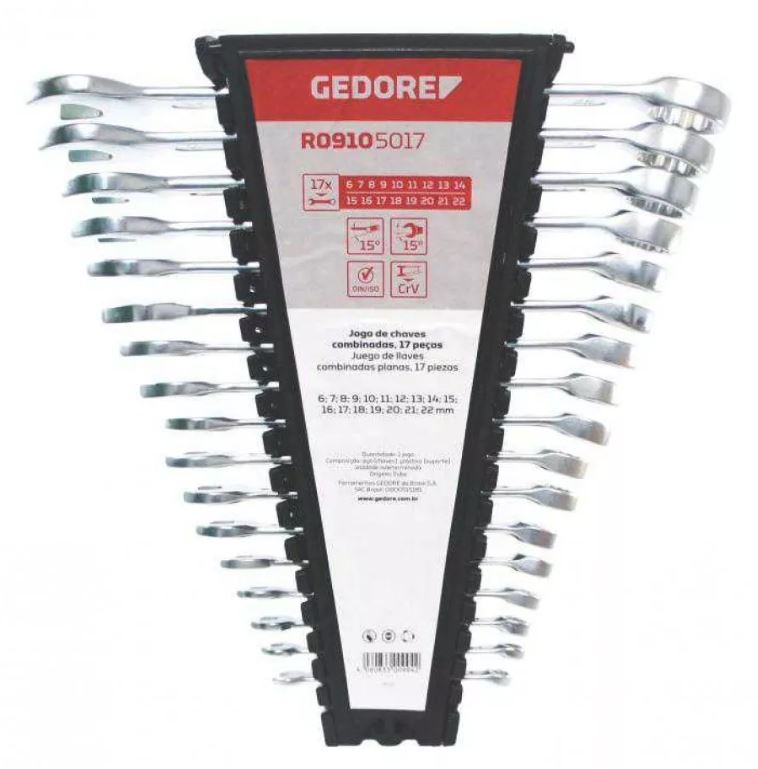 Gedore Red – Spanner / Wrench Set (17 Piece Kit) – High Quality