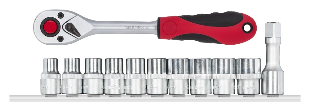 Gedore Red 1/2 Inch Drive Socket Set – 12 Piece