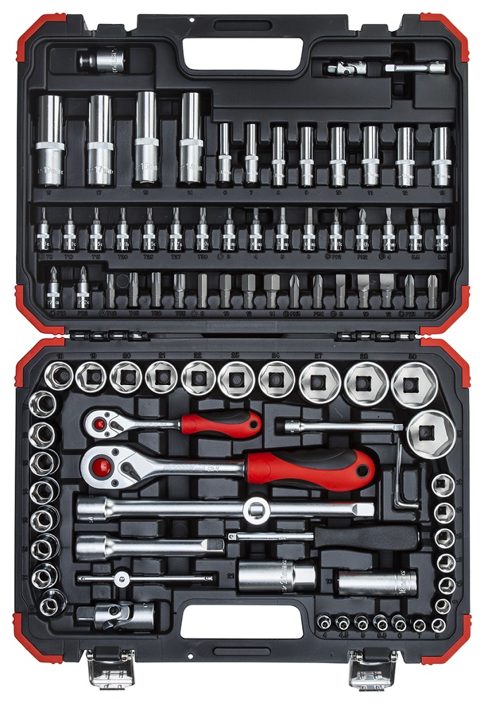 Gedore Red 1/4 Inch & 1/2 Inch Socket Set – 94 Piece