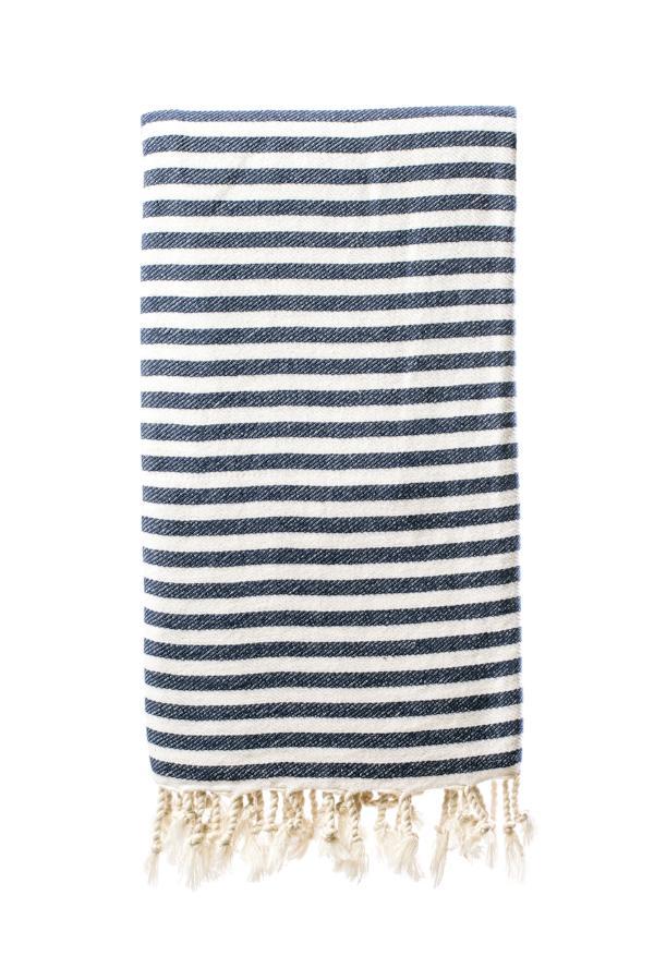 Turkish Bath / Beach Towel (100% Cotton) – SUD Range (100x180cm) – Navy