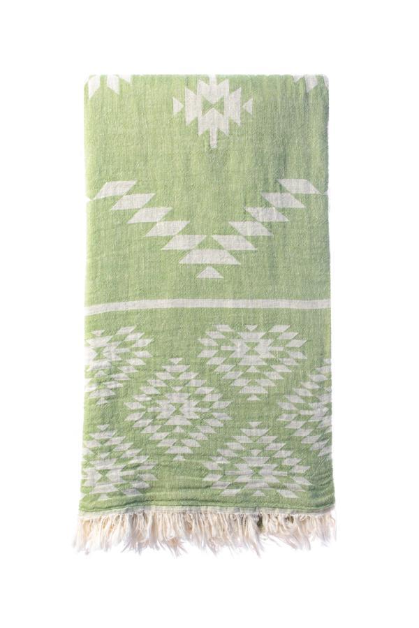 Turkish Bath / Beach Towel (100% Cotton) – Kelim Pink (95x175cm) – Sage