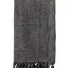 Turkish Bath / Beach Towel (100% Cotton) – Stonewashed Range (85x160cm) – Black Turkish Bath / Beach Towel (100% Cotton) – Stonewashed Range (85x160cm) – Black
