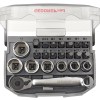Gedore Red Bit Ratchet Set 1/4″ With Adaptor – Compact Gedore Red Bit Ratchet Set 1/4″ With Adaptor – Compact