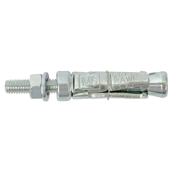 Rawlplug Projecting Bolt M6X65X10mm X5 -Bag