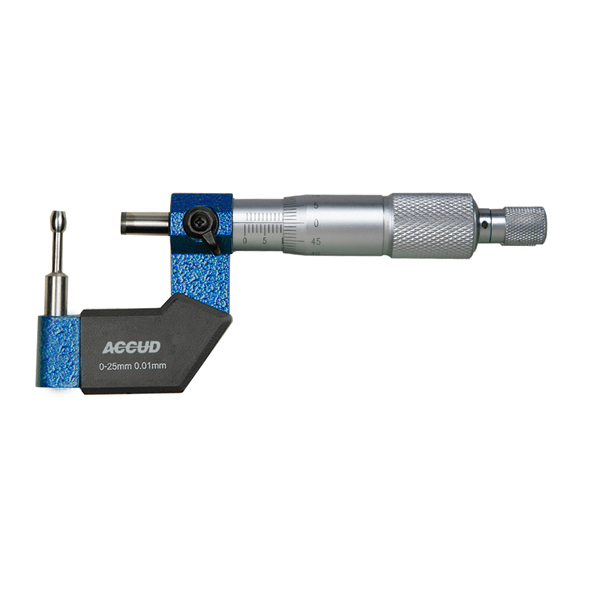 ACCUD Cylindrical Anvil Tube Micrometer 16X4.7mm 0-25mm