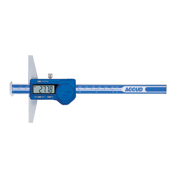 ACCUD Digital Double Hook Depth Gauge 0-150mm/0-6″