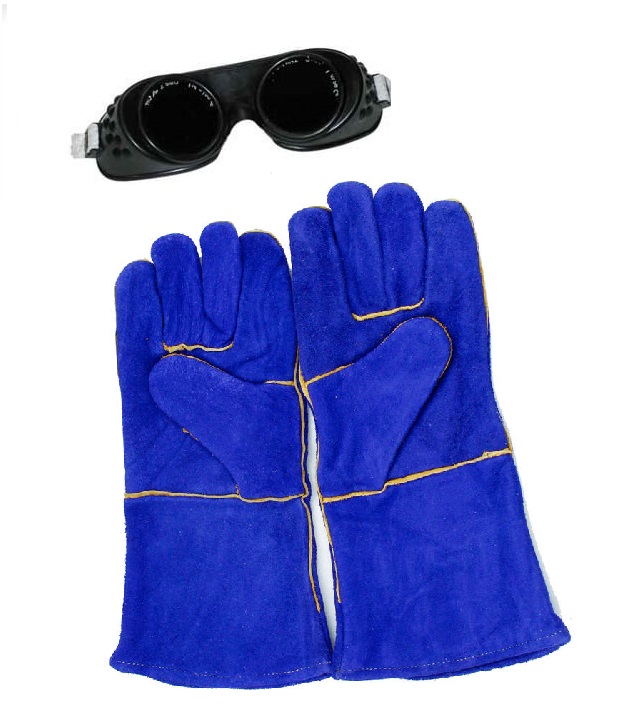Matsafe – Welding Gloves Blue Welding Goggles PPE Kit