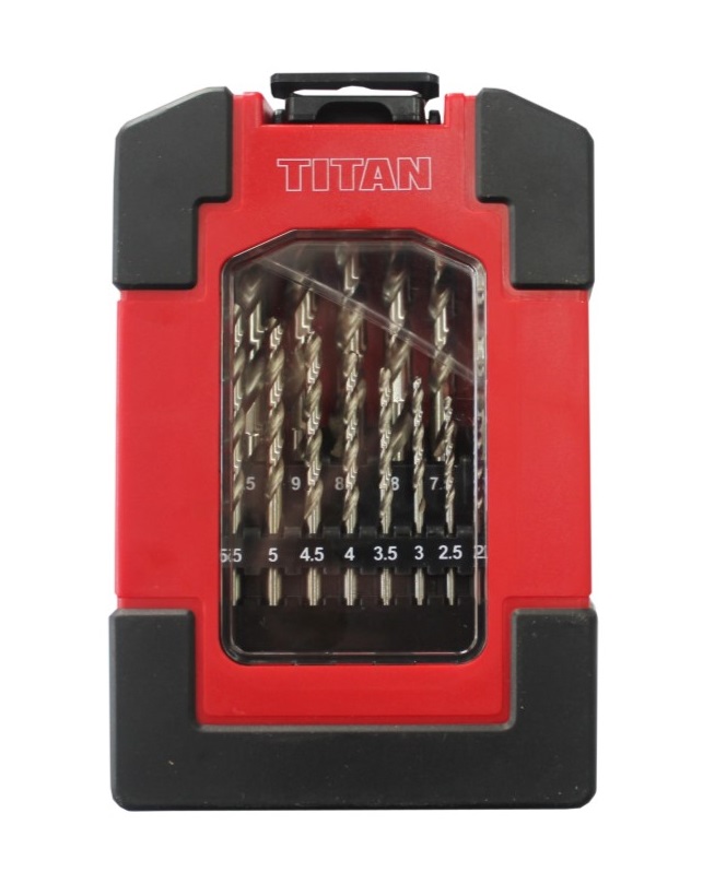 TITAN – HSS Metal Drill Bit Set – 19 Piece
