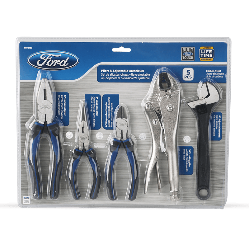 FORD TOOLS PLIER SET 5 PC COMBO