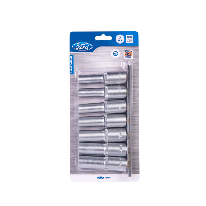FORD TOOLS TUBE SOCKETS SET 1/2″ DRIVE 7PC
