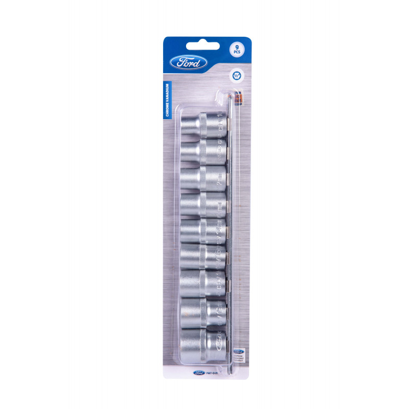 FORD TOOLS SOCKET SET 1/2″ DRIVE 9PC